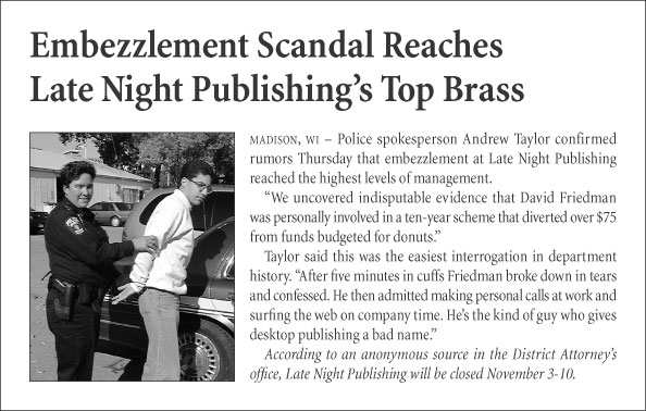 Embezzlement Scandal Reaches Late Night Publishing's Top Brass