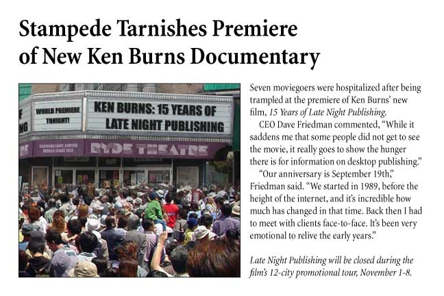 Stampede Tarnishes Premiere of New Ken Burns Documentary